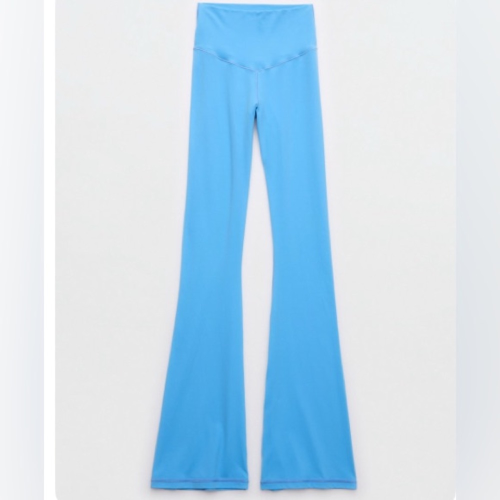 OFFLINE BY AERIE REAL ME XTRA BOOTCUT LEGGING - Small Short, Blue Vinyl